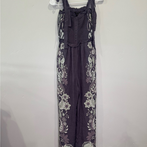 NWOT Caballero Rose Graphite Protea Paisley Jumpsuit - Picture 3 of 7